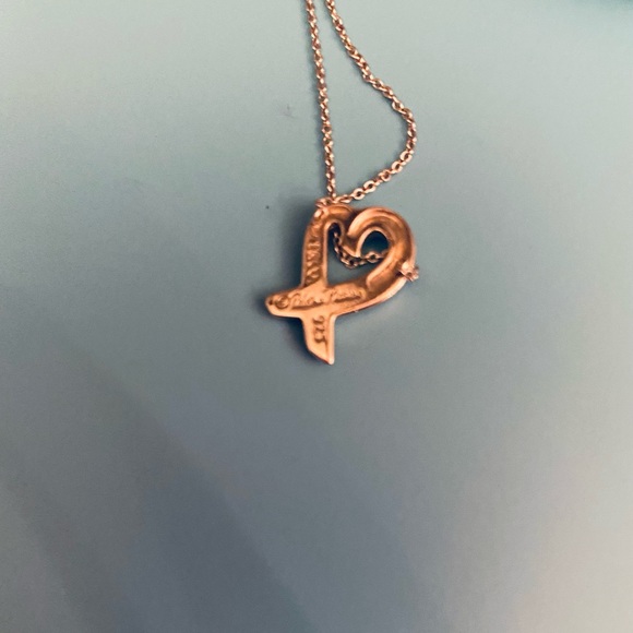 Tiffany & Co Paloma Picasso sterling silver pendant & chain - Picture 4 of 6